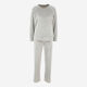 Grey Velour Lounge Pyjamas Set - Image 2 - please select to enlarge image