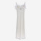 White Feather Slip Maxi Dress - Image 2 - please select to enlarge image