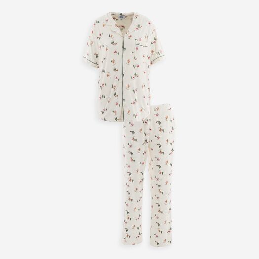 Christmas Pjs Tk Maxx Pyjamas Men's Men's White Ski Santa