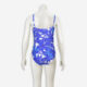Blue & White Floral Swimsuit - Image 2 - please select to enlarge image