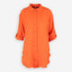 Orange Oversized Shirt Coverup  - Image 1 - please select to enlarge image