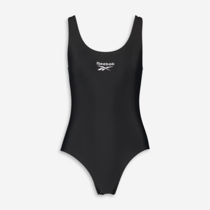 Black Cut Out Swimsuit - Image 1 - please select to enlarge image