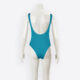 Blue Ribbed Swimsuit  - Image 2 - please select to enlarge image
