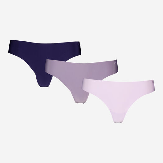 Three Pack No Show Thong Set - Image 1 - please select to enlarge image