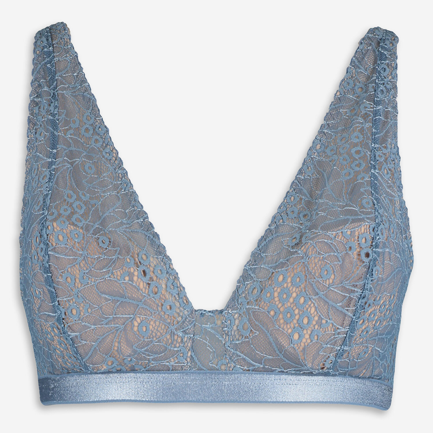 Blue Lace Soft Bra - TK Maxx UK