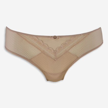 Nude Lace Knickers - Image 1 - please select to enlarge image