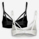 Two Pack Black & White Lou Dot Mesh Bra - Image 2 - please select to enlarge image