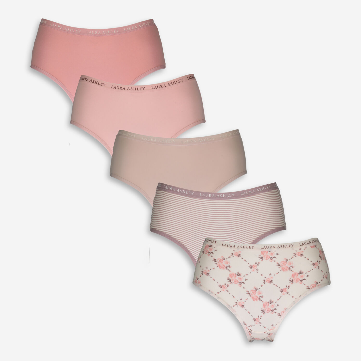 Five Pack Pink Floral Knickers - TK Maxx UK