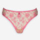 Pink Lace Trimmed Thong  - Image 1 - please select to enlarge image