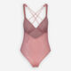 Pink Monogram Bodysuit - Image 2 - please select to enlarge image