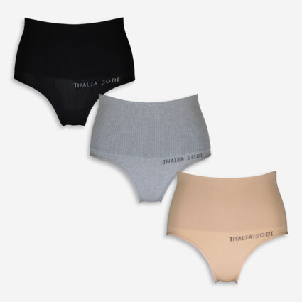 3 Pack Seamless High Waist Briefs  - Image 1 - please select to enlarge image