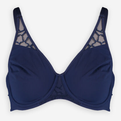 Blue Wired Bra - Image 1 - please select to enlarge image