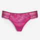 Magenta Lace Thong - Image 1 - please select to enlarge image