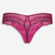 Magenta Lace Thong - Image 2 - please select to enlarge image