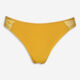 Mustard Lace Back Thong  - Image 1 - please select to enlarge image