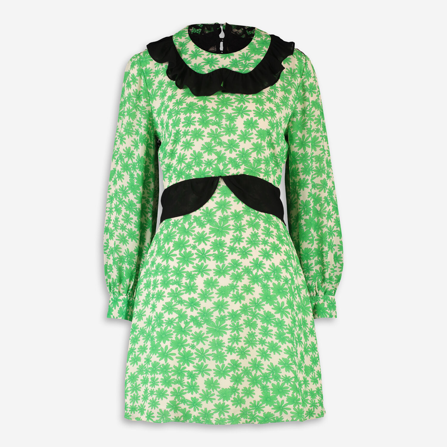 Olive Side Ruched Mini Dress - TK Maxx UK