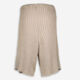 Sand Beige Rib Knit Shorts - Image 2 - please select to enlarge image