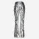 Silver Metallic Straight Leg Trousers  - Image 3 - please select to enlarge image