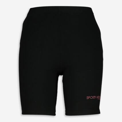 Black Biker Shorts  - Image 1 - please select to enlarge image