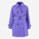 Purple Midi Trench Coat - Image 1 - please select to enlarge image