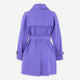 Purple Midi Trench Coat - Image 2 - please select to enlarge image