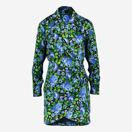 Blue Flower Dress - Image 1 - please select to enlarge image