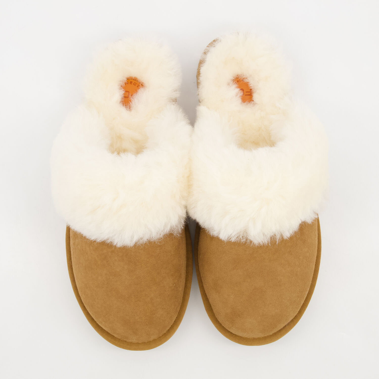 Chestnut Sheepskin Memory Foam Clogs
