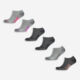 Six Pack Grey Cushion Low Cut Socks - Image 1 - please select to enlarge image
