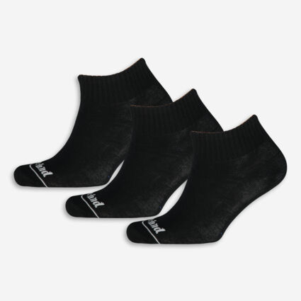 Three Pack Black Anklet Socks - Image 1 - please select to enlarge image