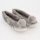 Silver Tone Velvet Ballet Slippers - Image 2 - please select to enlarge image