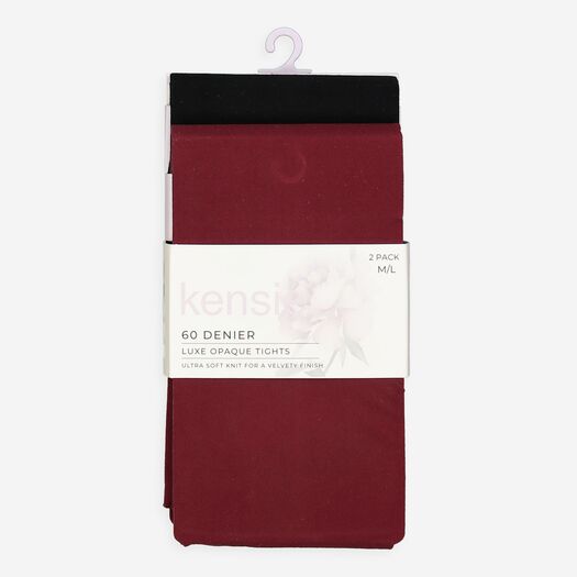 Two Pack Red & Black 60 Denier Tights  - Image 1 - please select to enlarge image