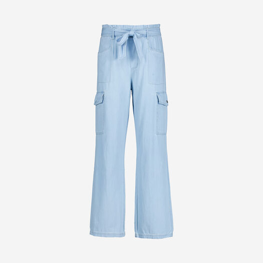 Light Blue Wide Leg Cargos - Image 1 - please select to enlarge image