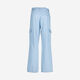 Light Blue Wide Leg Cargos - Image 3 - please select to enlarge image