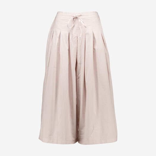 Vivere White Pleat Culotte Trousers