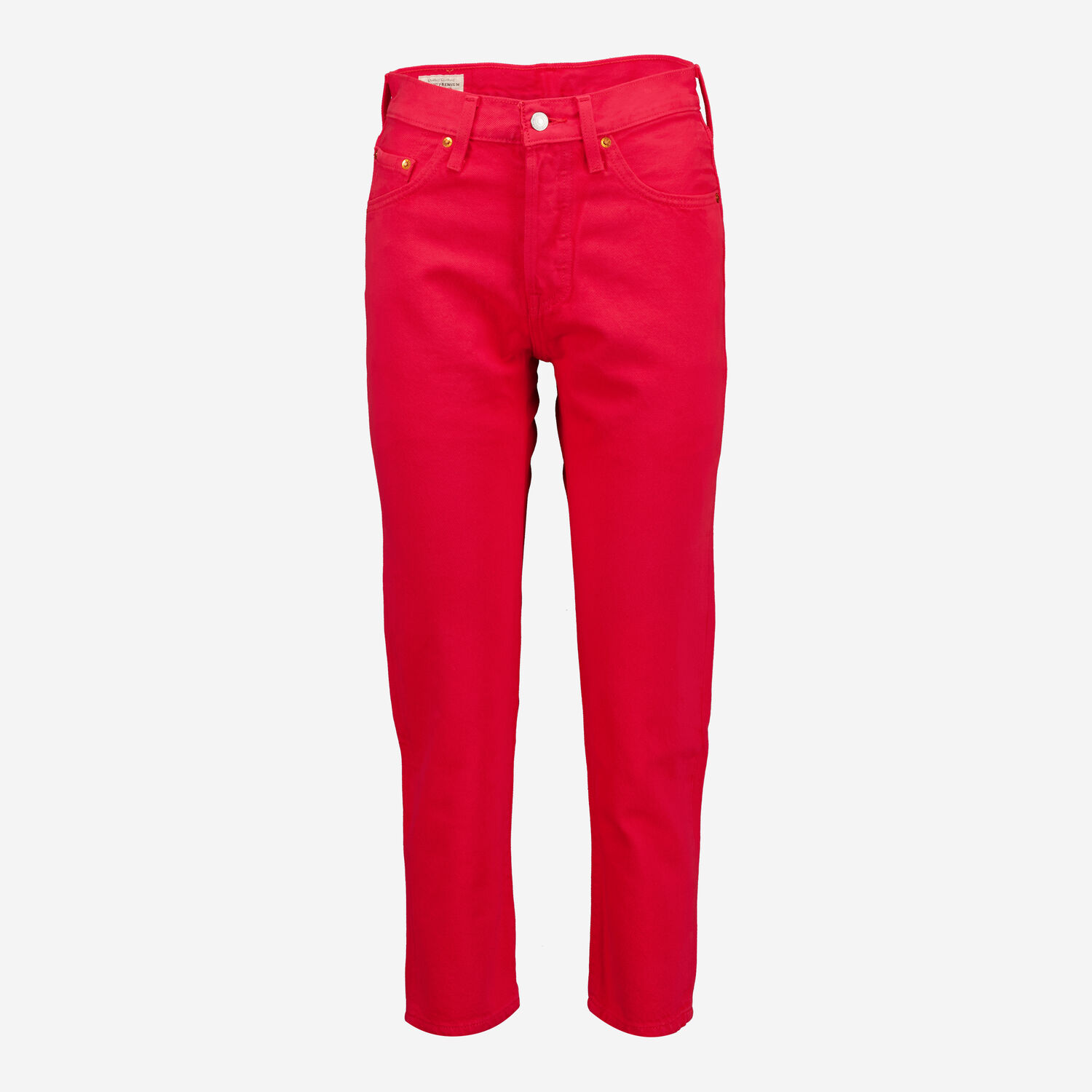 Red Denim Straight Ankle Cut Jeans TK Maxx UK