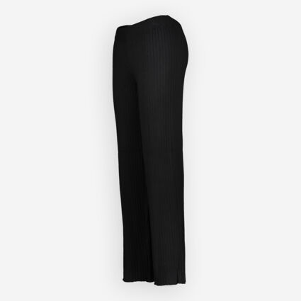 Black Noelle Knit Trousers - Image 1 - please select to enlarge image