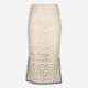 Taupe Crochet Midi Skirt  - Image 1 - please select to enlarge image