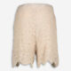 Taupe Crochet High Waist Shorts  - Image 2 - please select to enlarge image