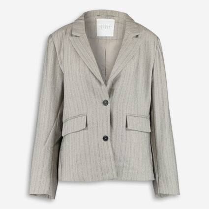 Grey Pinstripe Blazer - TK Maxx UK