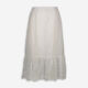 White Floral Eyelet Embroidered Midi Skirt - Image 1 - please select to enlarge image