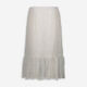 White Floral Eyelet Embroidered Midi Skirt - Image 2 - please select to enlarge image