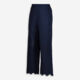 Navy Eyelet Patterned Trousers - Image 2 - please select to enlarge image