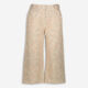Cream Floral Twill Cropped Trousers - Image 1 - please select to enlarge image