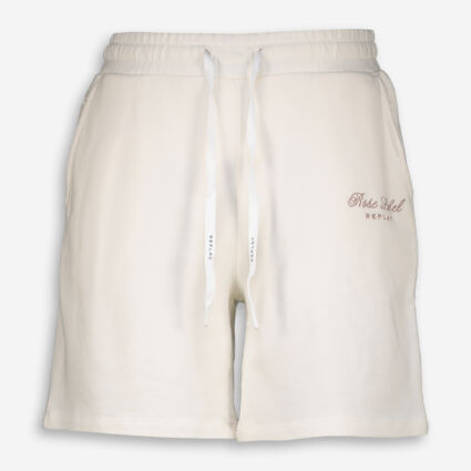 White Drawstring Shorts - Image 1 - please select to enlarge image