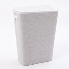 Grey Marl Laundry Hamper 56x45cm