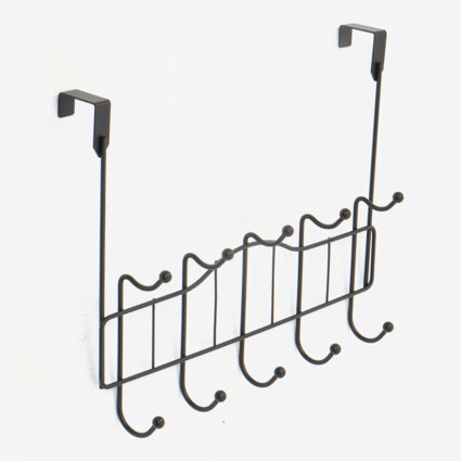 Black Over The Door Wall Hooks - Image 1 - please select to enlarge image