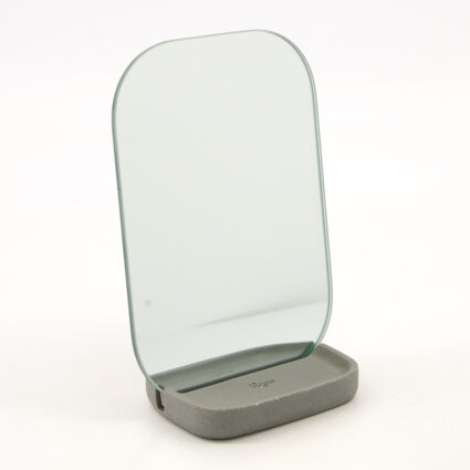 Grey Concrete Table Mirror 13x17cm - Image 1 - please select to enlarge image