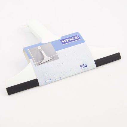 White Filo Shower Squeegee 20x24cm - Image 1 - please select to enlarge image