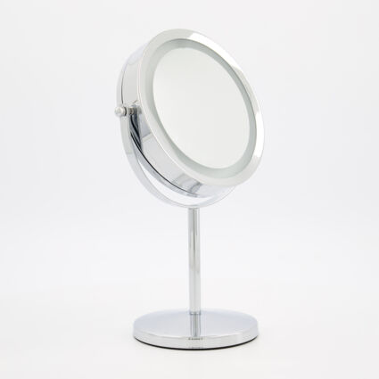Silver Clara LED Mirror 33x20cm - Image 1 - please select to enlarge image