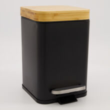 Black Soft Close Pedal Bin 3L